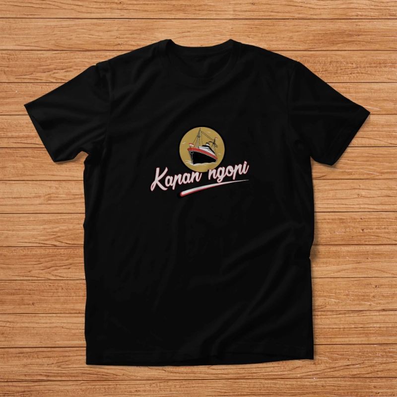 KAOS KOPI / KAPAN NGOPI / DISTRO / COMBED 30S