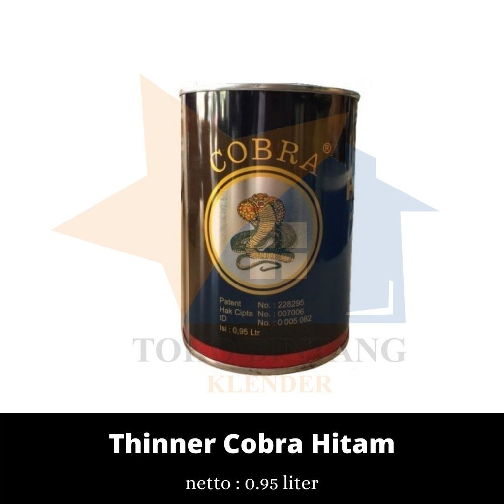 Thinner Cobra Hitam Liter