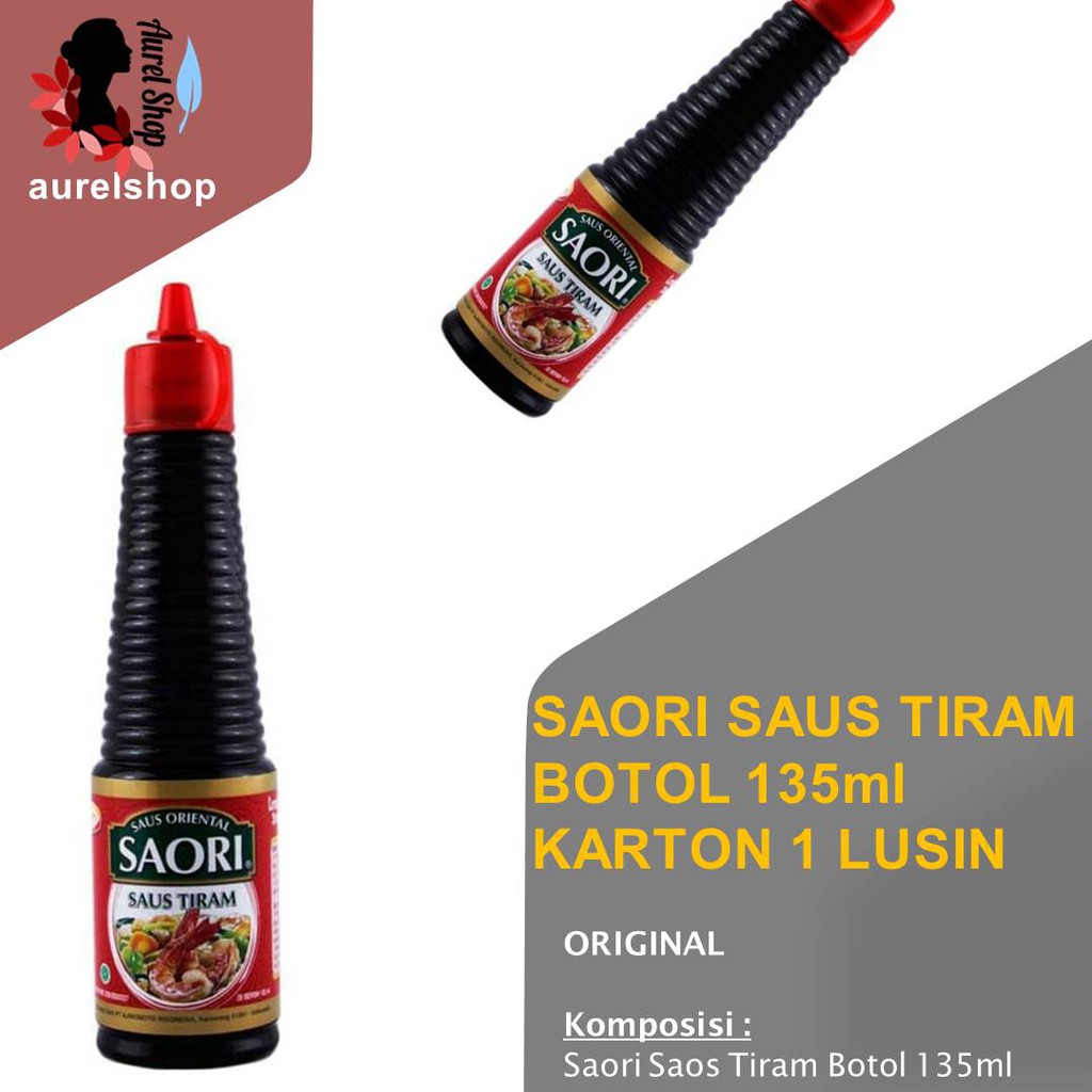 

SAORI Saus Tiram Botol 135 ml kemasan KARTON 24 pcs