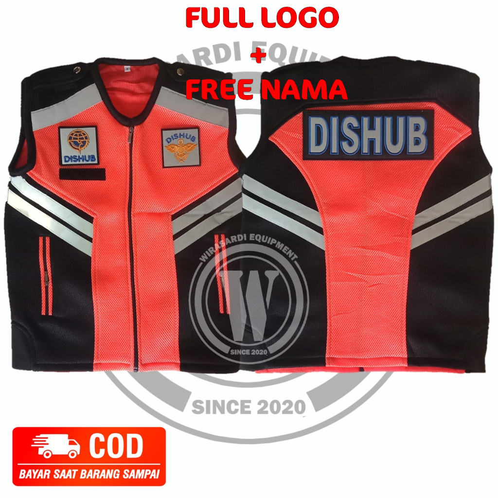 Rompi DISHUB KEMENHUB vest DSIHUB vest DISHUB DOUBLE MESS terbaru/terlaris