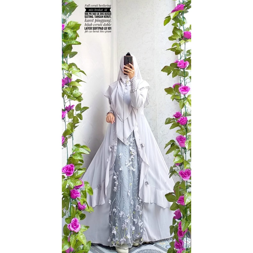 GAMIS SET SYARI GAMIS SET HIJAB GAMIS PESTA GAMIS CERUTY