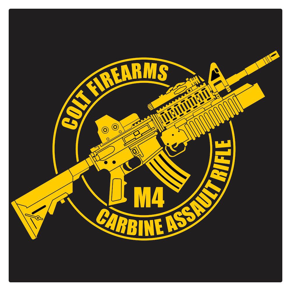 Colt M4 Carbine series 2 Cutting Sticker