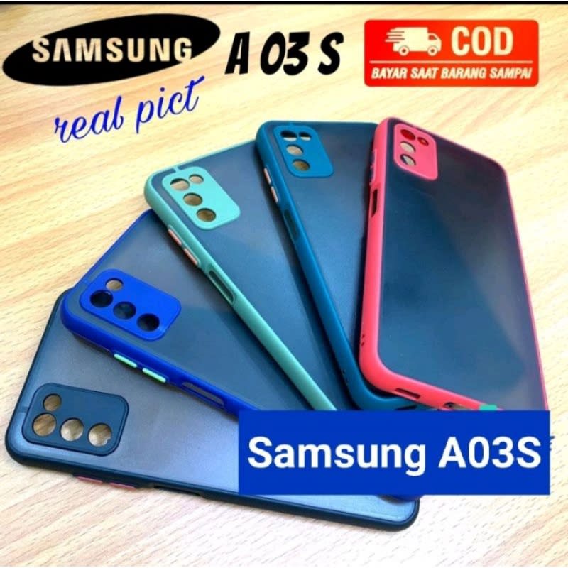 Case Casing Silicon Softcase Samsung A03s Model Terbaru My choice Temperglass A03s