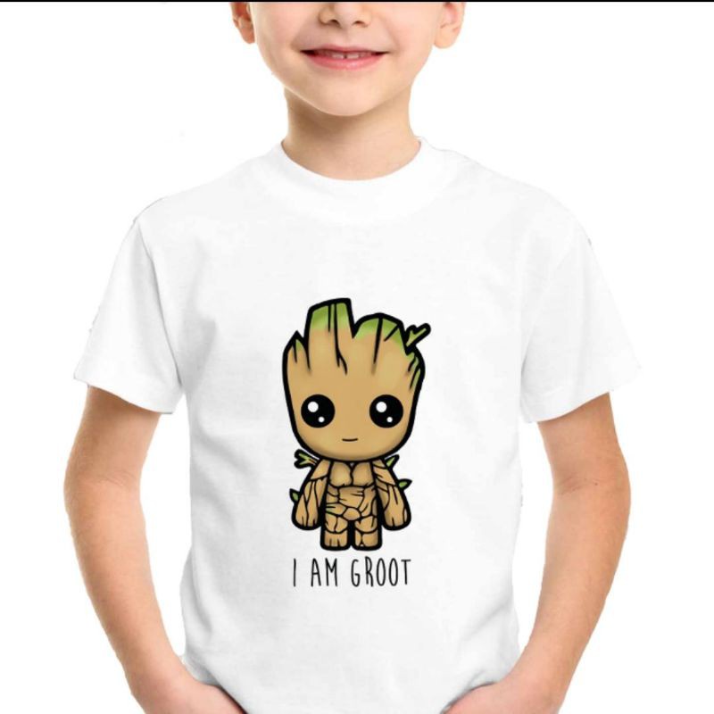 Atasan Baju Kaos Distro Anak Laki Laki Umur 1 - 8 Tahun Superhero Spiderman Hulk Batman Kartun Captain America Murah Termur KE19