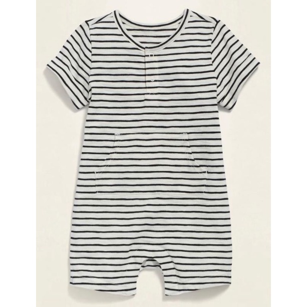 romper bayi perempuan /laki-laki unisex oldnvy-Strip navy