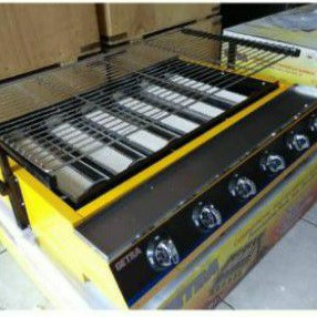 Kompor panggang bakaran bbq ayam ikan sate sosis getra K333 6 tungku jumbo