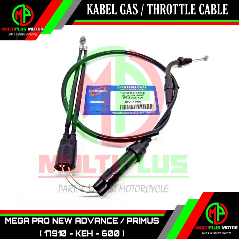 Kabel gas Tali gas Olor gas Throttle cable MEGA PRO NEW,MEGAPRO NEW PRIMUS,MEGA PRO PRIMUS