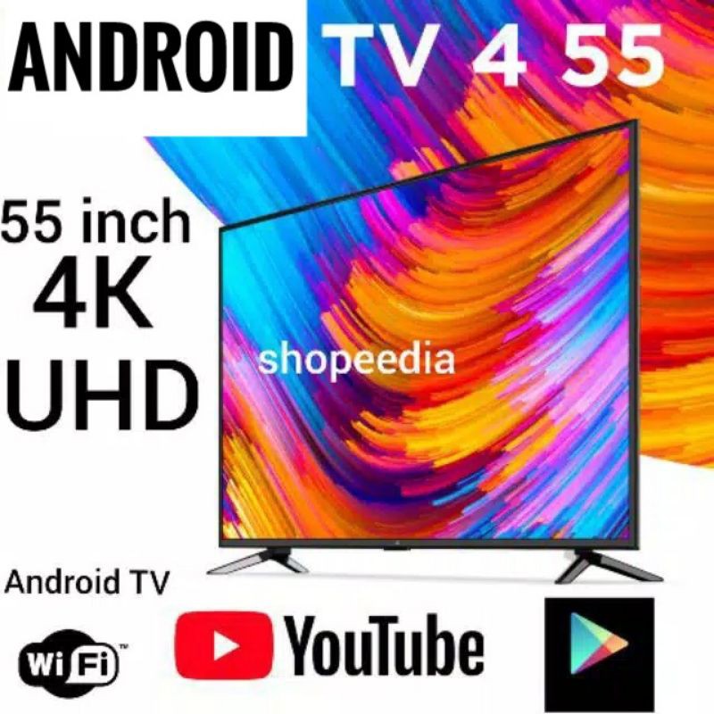 Xiaomi Mi TV Android 55 inch Garansi Resmi Wifi Internet Youtube Mirroring
