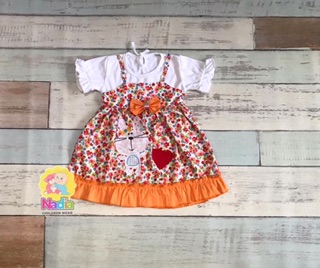  SERI 7971 3pcs Dress bayi  perempuan  Baju  bayi  perempuan  