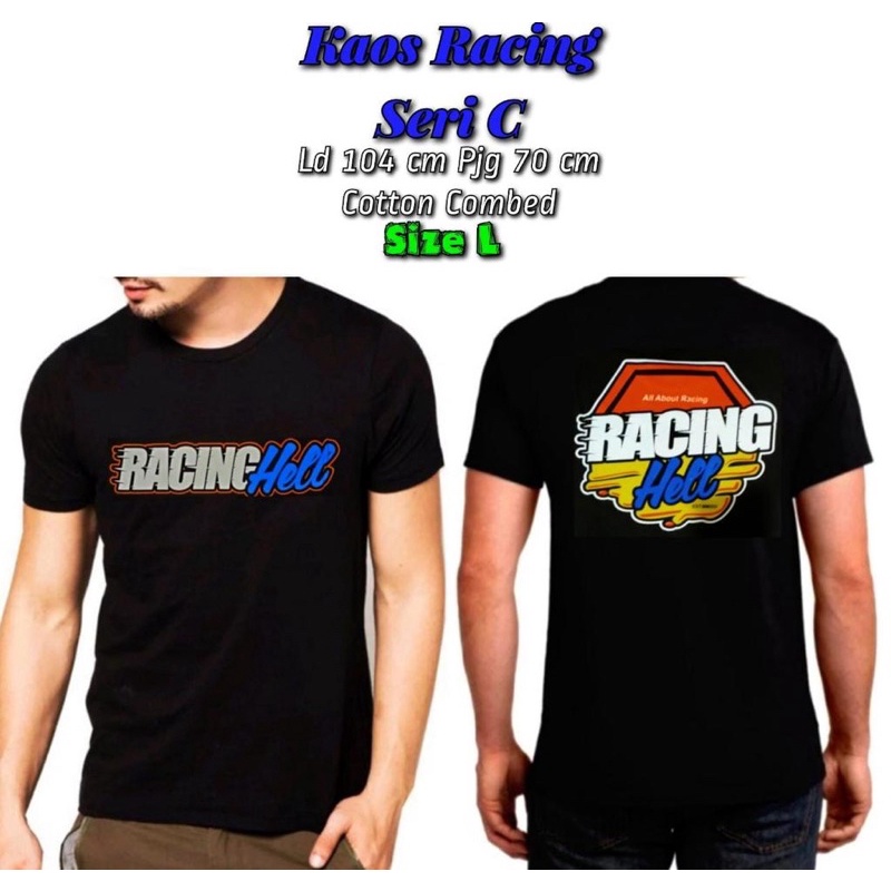 kaos racing bahan cotton combed