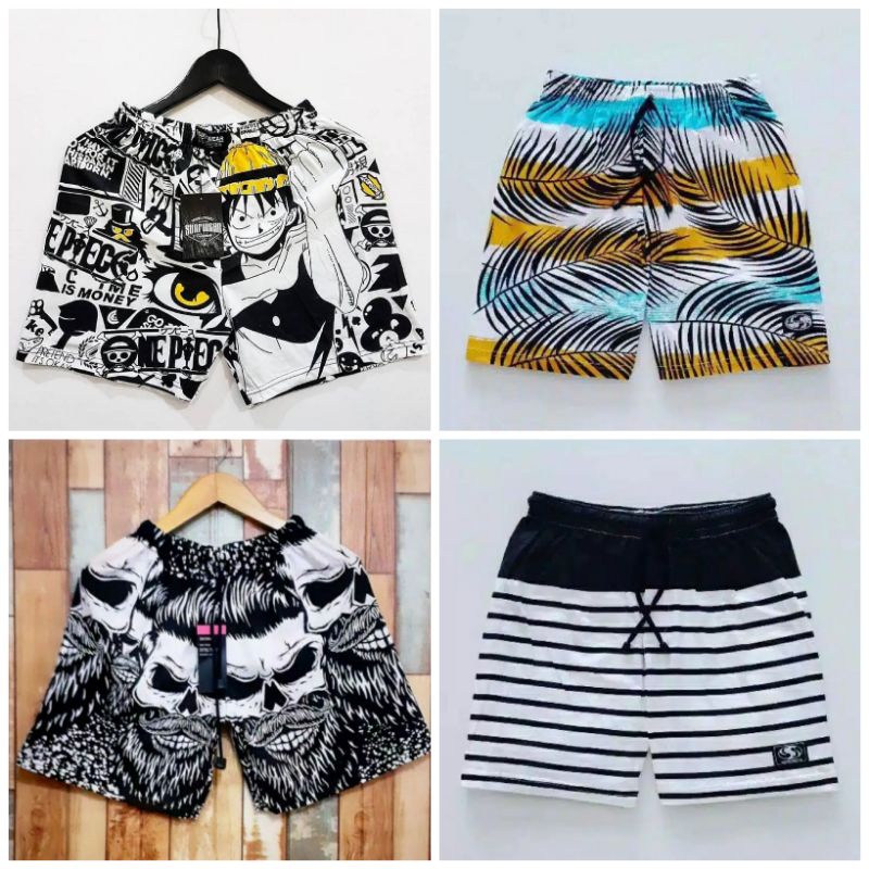 BEST SELLER 1 - CELANA BOXER PRIA WANITA| CELANA PENDEK KOLOR BOXSER| BOXER PANTAI| CELANA DALAM