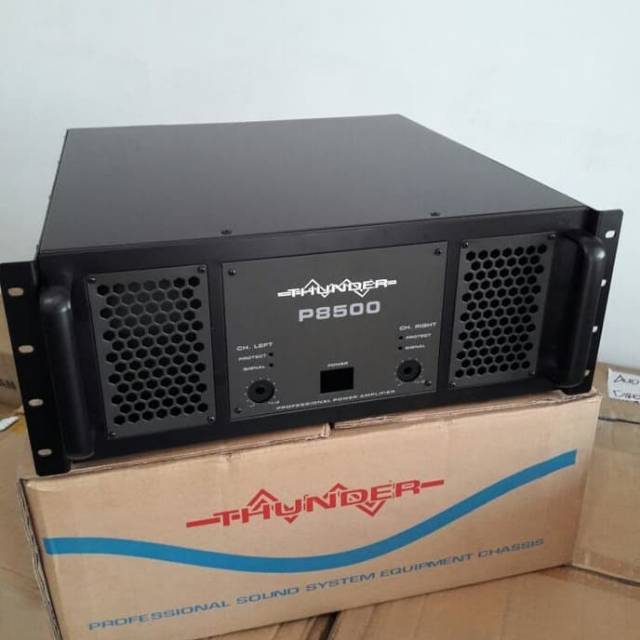 Box profesional power amplifier thunder p8500 original