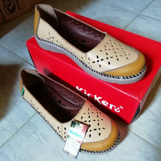 Sepatu wanita cewek kulit asli