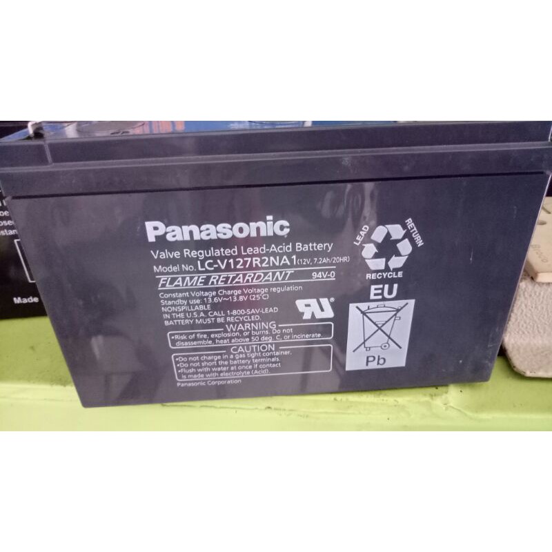 Baterai Panasonic LC-V127R2NA1 - VRLA AGM 12V 7.2Ah