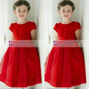DRESS RED ROSE | KOREA PINK DRESS | DRESS ANAK | DRESS CHEONGSAM