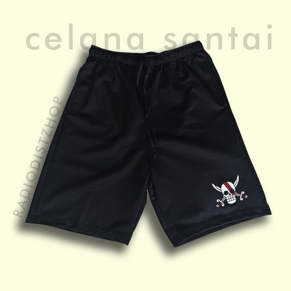 celana pendek pria Anime One Piece Akagami No Shanks/short pants Akagami No Shanks