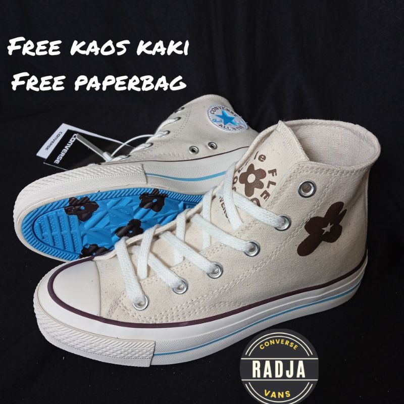 SEPATU CONVERSE X GOLF LE FLEUR OFF-WHITE PREMIUM QUALITY