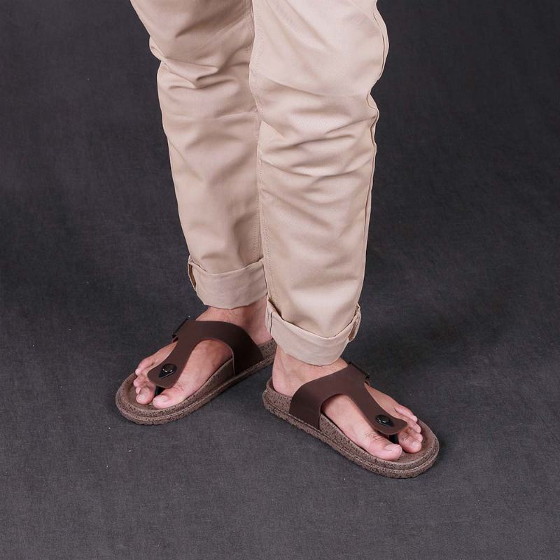 Bos - New Sandal Casual Pria Sendal Jepit Premium Original Best Lokal Produk