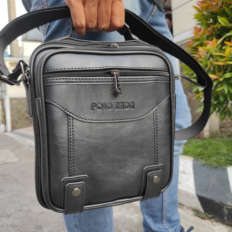 TAS ORIGINAL POLOZADA TAS KANTOR PRIA TAS BAHU QUALTY PREMIUM TAS PRIA KULIT SINTETIS