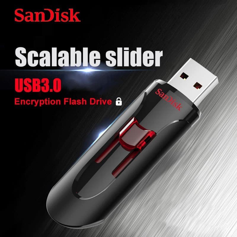 Flashdisk 128gb | SanDisk 128 Gb Flashdisk Cruzer Glide 128GB San Disk CZ600 USB 3.0 - Garansi 5 tahun