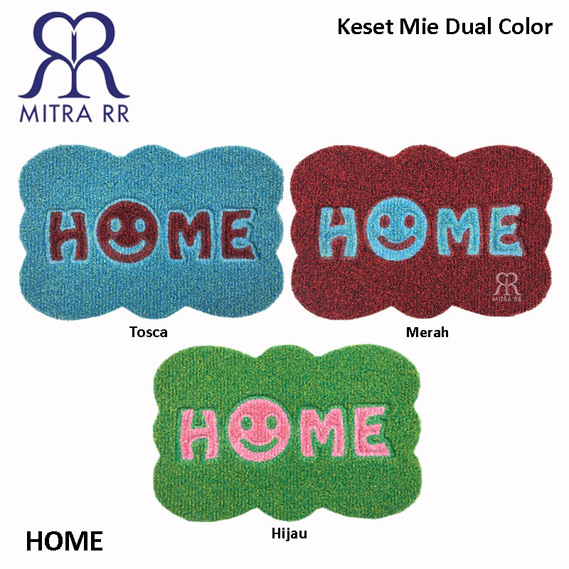 Keset Kaki Anti Slip Dapur / Kamar Mandi DUAL COLOR Keset Mie Bihun Coil Mat 60x40cm PVC Anti Air