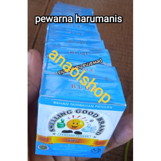 

pewarna gula harumanis warna biru dan pink