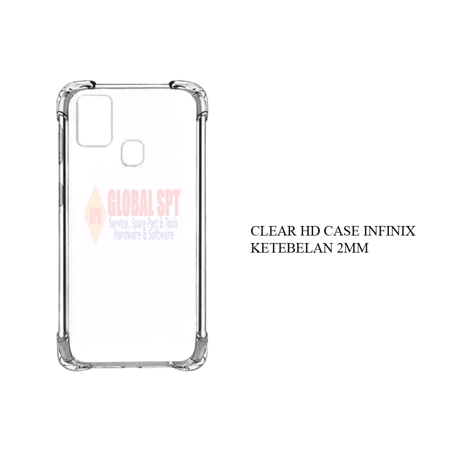 CLEAR HARD CASE TRANSPARAN KETEBALAN 2MM / INFINIX HOT 10 PLAY / 11 PLAY / 11 / 8 / 8 LITE / 9 PLAY / 9 / NOTE 11 PRO / 7 / 8 / SMART 4 / 5 / 6 / X657 / X680 / X690 / X692 / X650 / X682