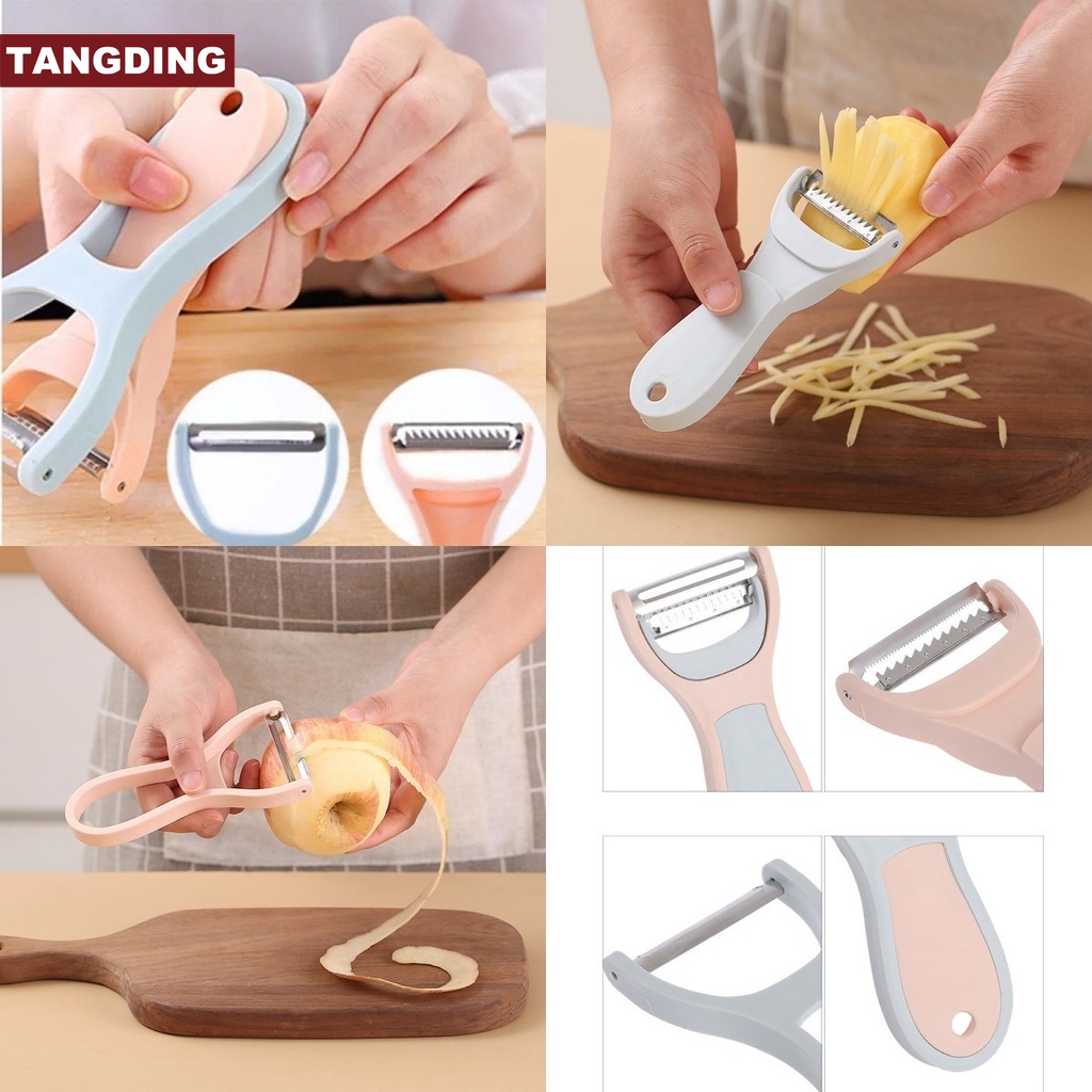 【COD Tangding】Multifunctional Vegetable Peeler Set Potato Slicer Cabbage Grater Fruit Peeler Carrot Cutter Home Kitchen Peeling Tools