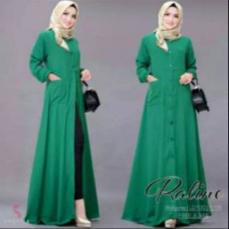 Reline dress maxi fashion muslim remaja wanita