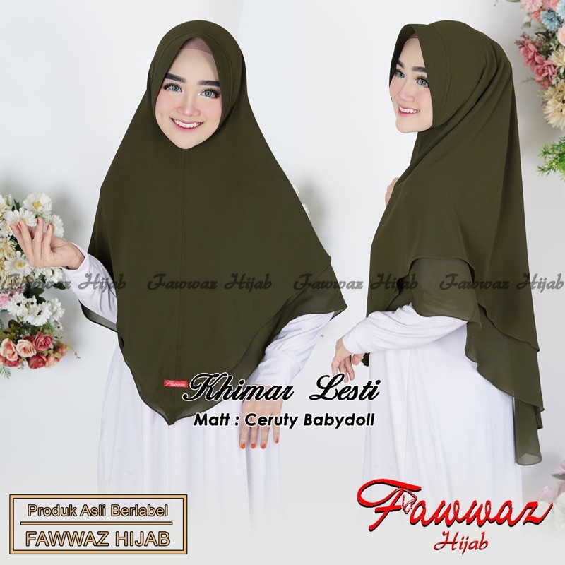 Saliana Khimar Lesti 2layer ori fawwaz hijab