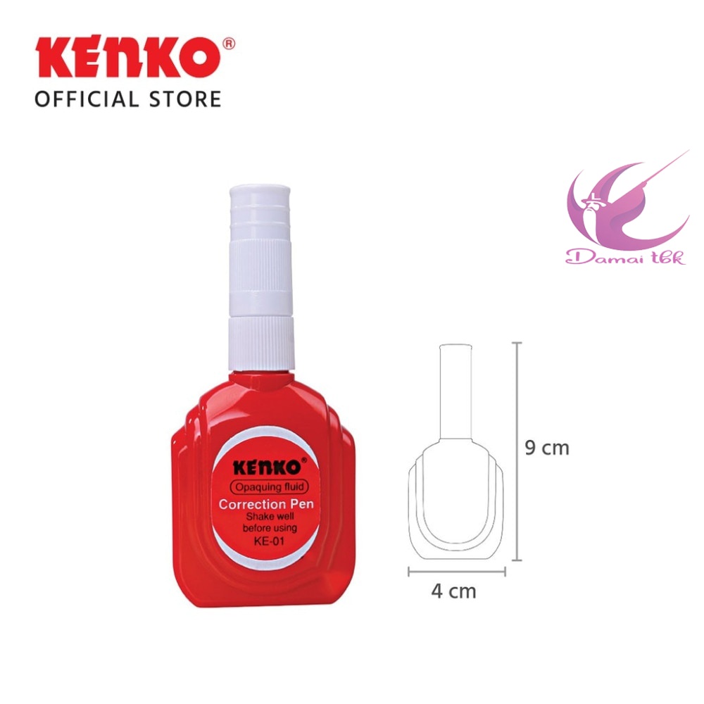 

TIP-EX KENKO CORRECTION PEN KE-01 PENGHAPUS / TIP-X / PENGHAPUS CAIR - 1 PCS