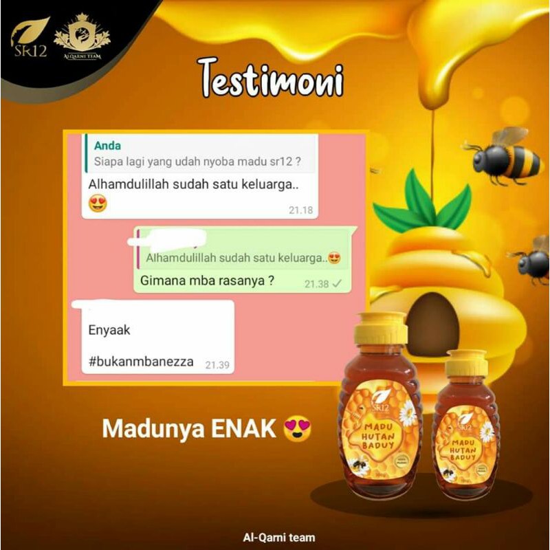 

MADU MURNI ASLI//MADU HUTAN BADUY SR12//140 g
