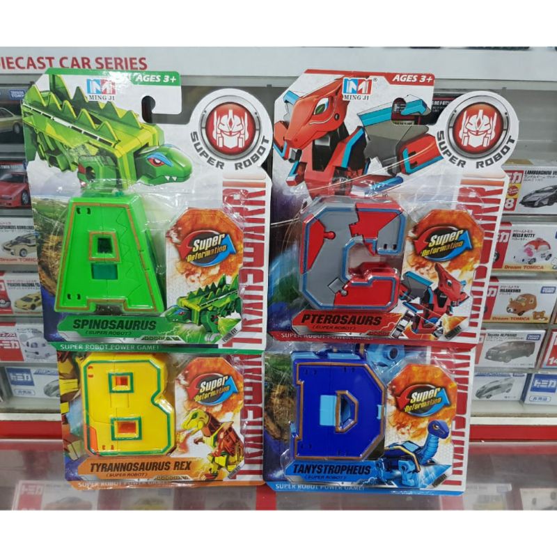 Mainan Huruf ABCD Super Deformation Trans Warrior