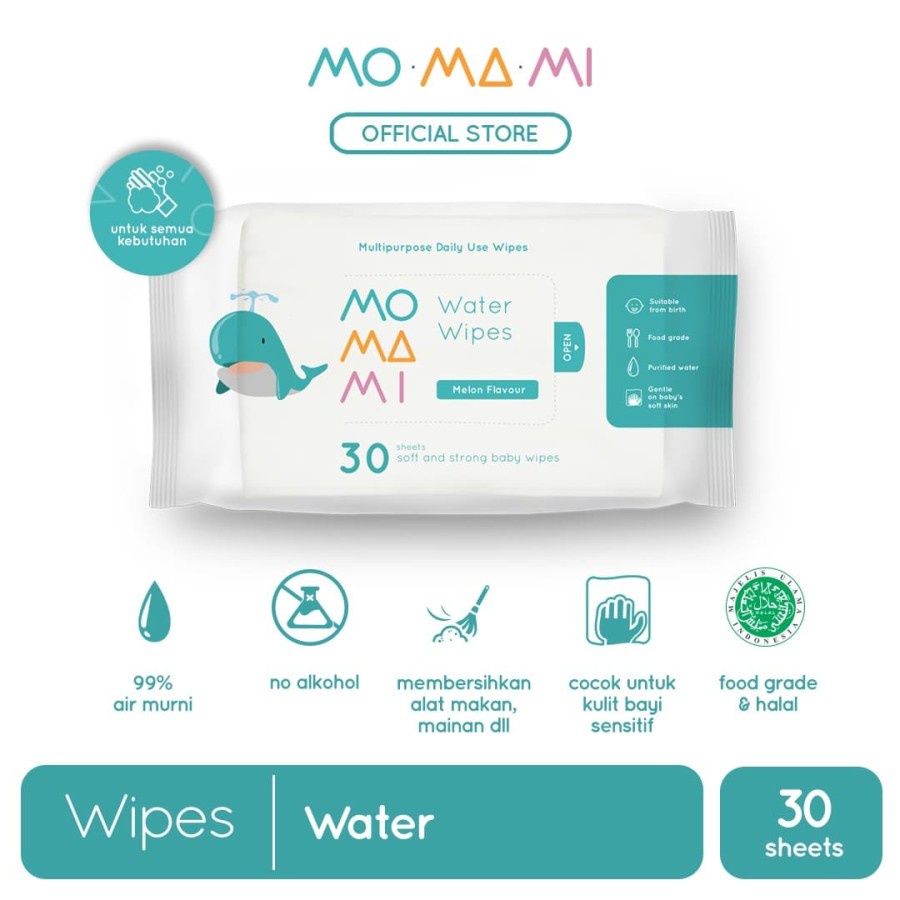 Momami Water Wipes 30s