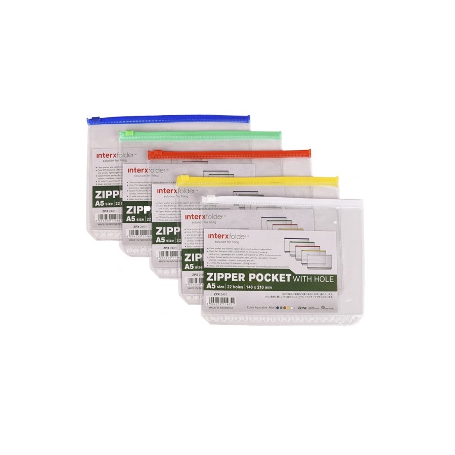 

Zipper pocket A5 interx-1 pcs