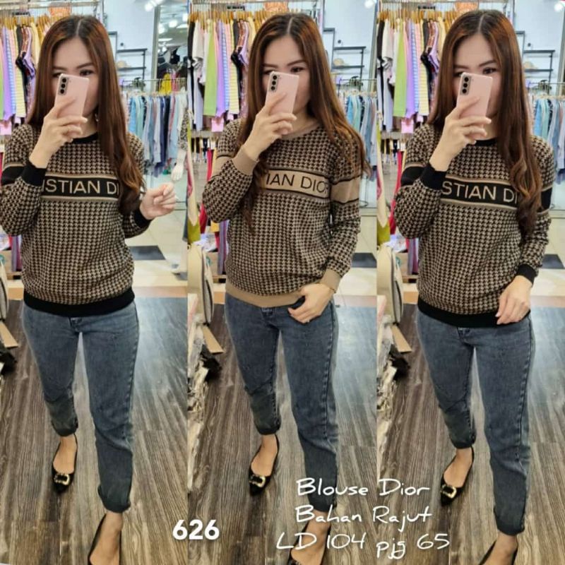 New Atasan rajut wanita CD /blus rajut CD import/kaos rajut real pict