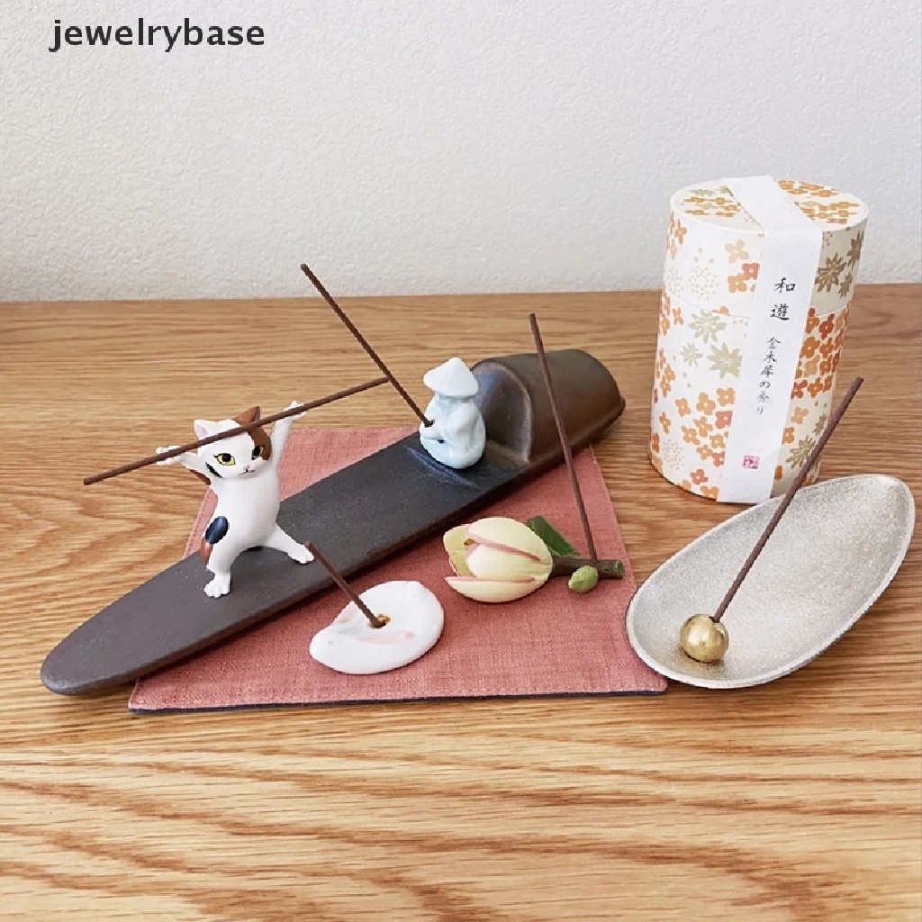 (jewelrybase) Stand holder Pulpen / stationery Desain Kucing Lucu Untuk Meja