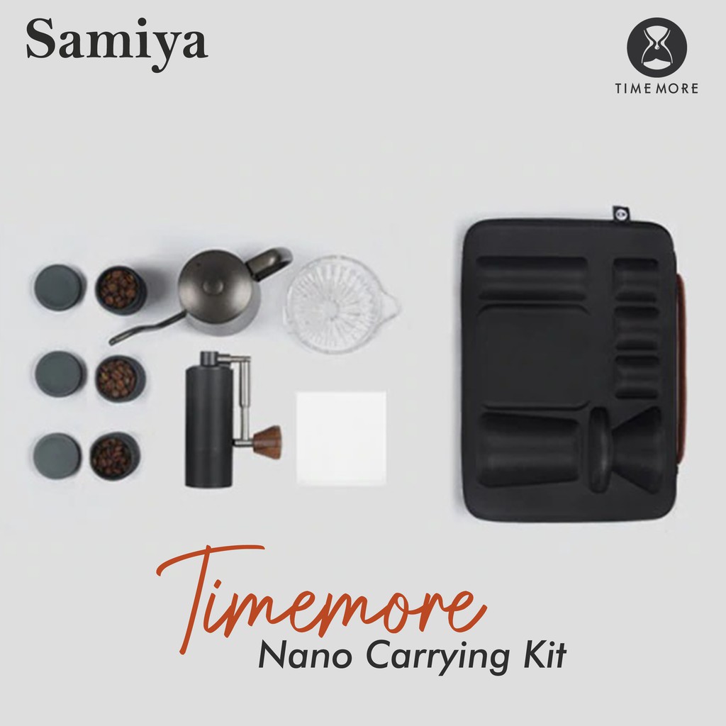 timemore nano carrying kit / paket set alat kopi manual brew portable / coffee set travel package