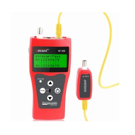 Wire tracker cable tester noyafa rj11 lan rj45 cat 5 6 bnc coaxial usb network 225Khz up 1km nf-308 nf308- wired fault locator tracer