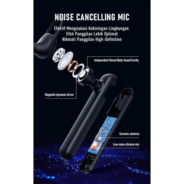 PROMO Robot Talk 10 penganti robot r3Headset Bluetooth 5.0 Earphone Waterproof IPX5 - Garansi 1 Tahun