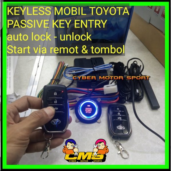 smart Keyless toyota innova upgrade sistem starter mobil tanpa kunci