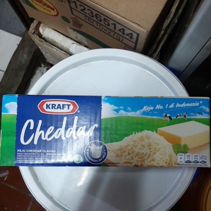 

Keju Kraft Cheddar 2Kg