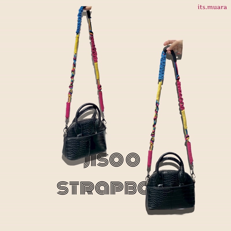 JISOO STRAP BAG 002 |  Strap Bag Macrame | Tali Tas | (TIDAK TERMASUK TAS!)