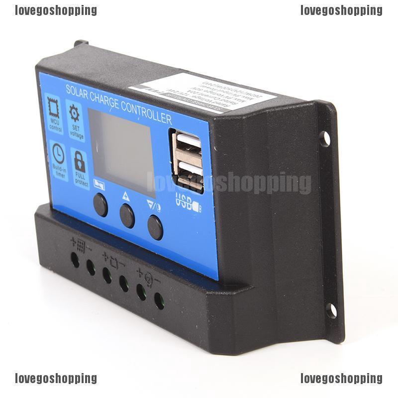 Modul Regulator Charger Baterai Panel Tenaga Surya 20A PWM 12V / 24V