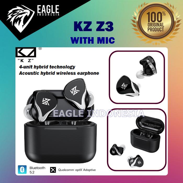 Kz Z3 Tws Stereo 1Ba 1Dd Gaming Bluetooth Aptx Adaptive With Mic