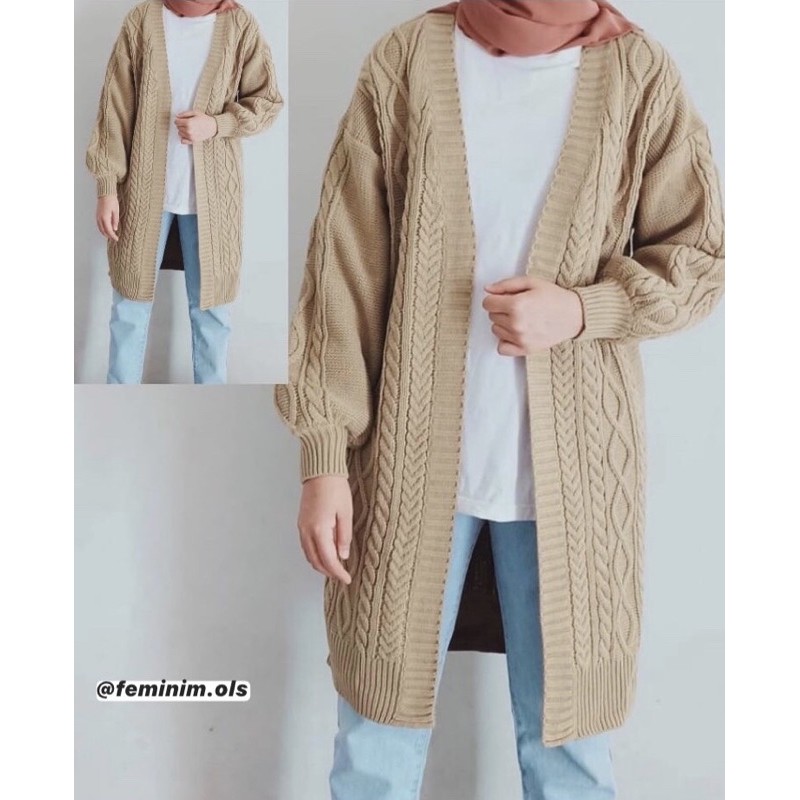LONG CARDI CABLE