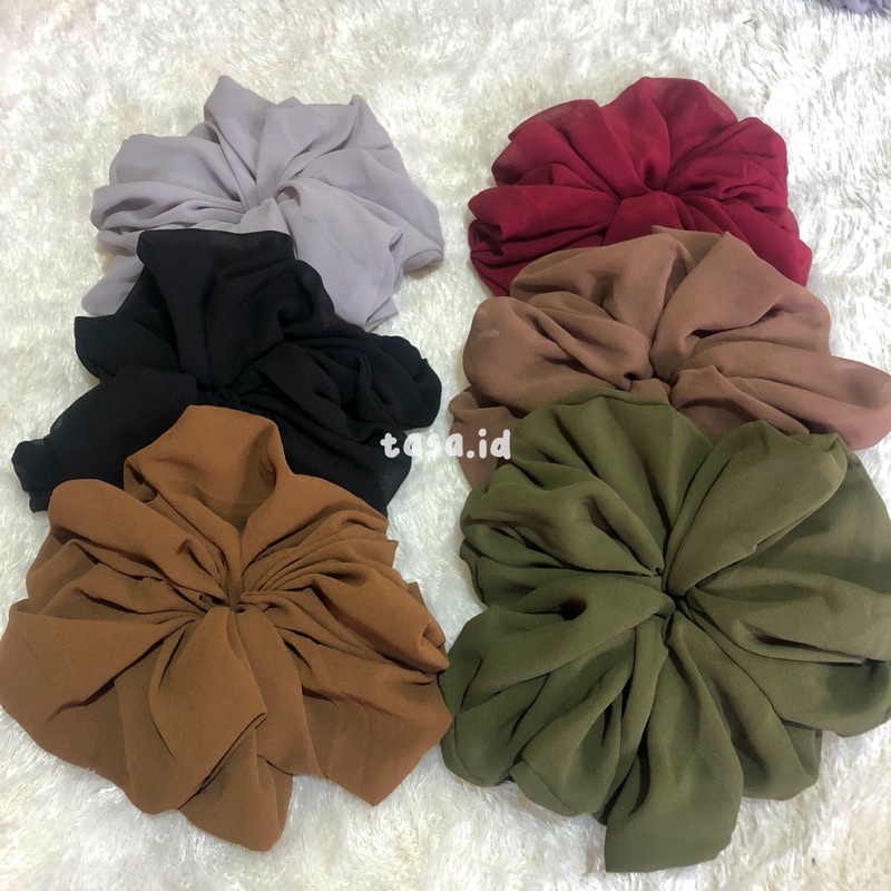 scrunchie jumbo / ikat rambut / cepol hijab / scrunchie hijab