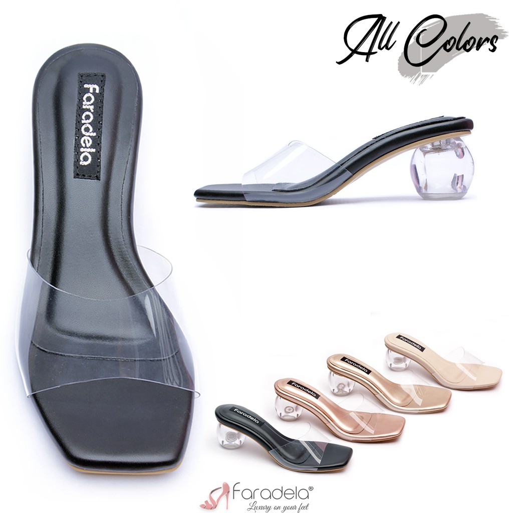 SANDAL WANITA HEELS KACA BULAT FARADELA F01 210 5 KUALITAS SANDAL WANITA HEELS KACA BULAT FARADELA F01 210 5 KUALITAS