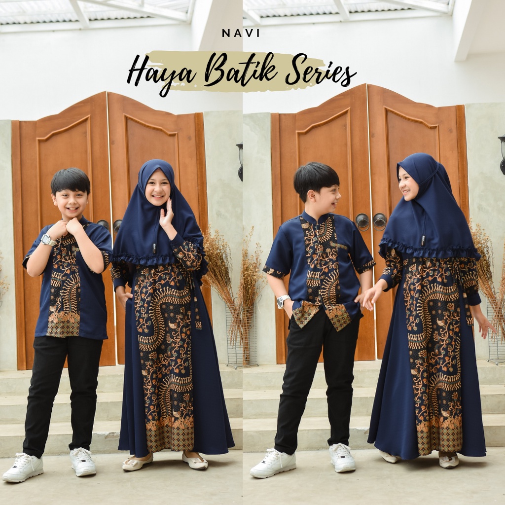 Baju Muslim Anak Haya Batik Series