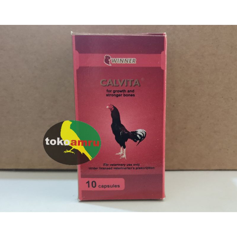Calvita Winner Kapsul Kalsium Penguat Tulang Ayam Laga Aduan
